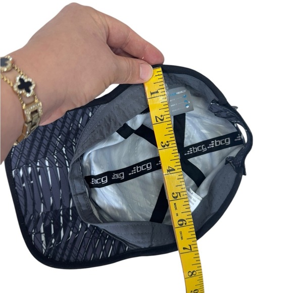 bcg .Blue and White Sports Hat with Striking Pattern - Picture 3 of 7